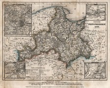 Westpreussen Provinz Original Stahlstich Landkarte Bibliogr. Institut 1860