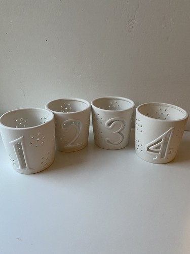 Keramik deko adventskranz - keramik,