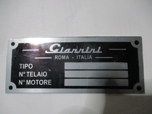 Schild typenschild giannini - schild,