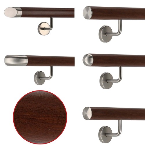 Aluminium handlauf nussbaum - handlauf,