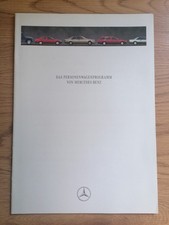 Das Personenwagenprogramm von Mercedes-Benz, 12/92, u.a. W 124 Cabrio, R129 SL