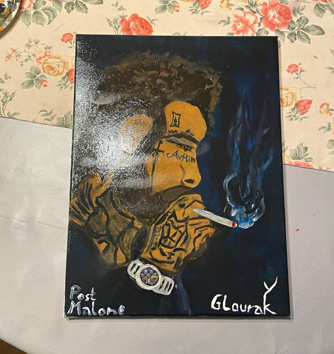 Glaurak post malone porträt - post,