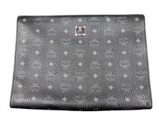 MCM Tasche Etui Handtasche Mappe Pochette schwarz silber Unisex