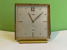 IMHOF Kleine quadratische Tischuhr 15 Jewels  8 Tage Werk  Gepflegter Zustand