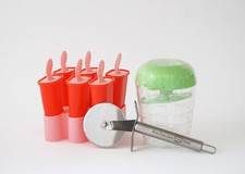 Kinder Notfall-Set Dr. Oetker Pizza Roller Schneider, Eis-Form, Zitronenpresse