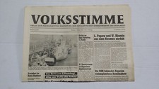 13.10.1980 VOLKSSTIMME d. DDR / GEBURTSTAG ZEITUNG / GEBURTSTAGSZEITUNG GESCHENK