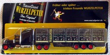Wurzelpeter Truck  LKW Auflieger ca. 22 cm Werbung "Früher oder später..."