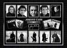 JOHNNY CASH SIGNED ORIGINAL A4