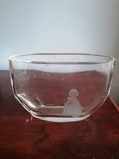  KRISTALLGLAS Vase Mid Century Edvin Öhrström für Orrefors Sterntaler 40er Jahre