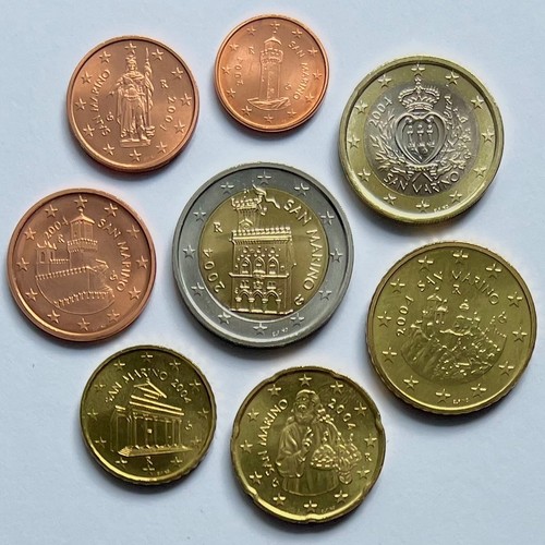 Euro kursmünzensatz kms san - euro-kursmünzensatz,