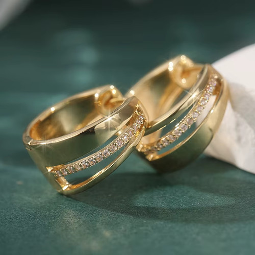 Damen creolen goldfarben - ✨,