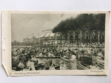 AK Altes Foto Hamburg Uhlenhorst Fährhausbucht Kanu Schiff ca. 1900 -1920