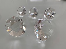 Glasdiamant aus Kristall Glas Diamanten Dekoration 5 Stück groß ca 1,8 Kilogramm