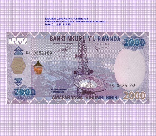 Ruanda rwanda 2000 - , francs
