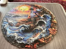 Leuchtturm Möwen-Szene Puzzle