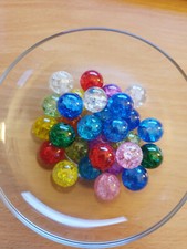 20 x Crackle Glasperlen zur