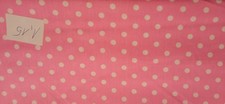 1181-Baumwolle Stoffrest Stoff Patchwork Punkte rosa weiß Beistoff Kinder 1,15m