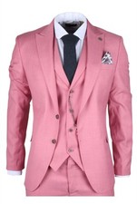 Herren 3 Teile Pink