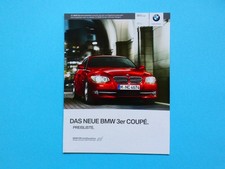 Prospekt / Preisliste - BMW
