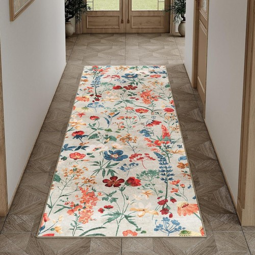Boho blumenmuster läufer - blumenmuster,