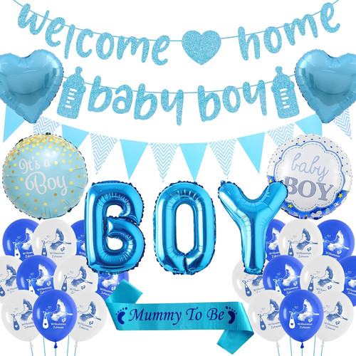Welcome home baby boy deko - baby,