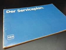 VW GOLF Serviceheft 01.1982
