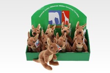 Kuscheltier Känguru Beuteltier Australien Höhe 19 cm braun Plüschtier 1017040