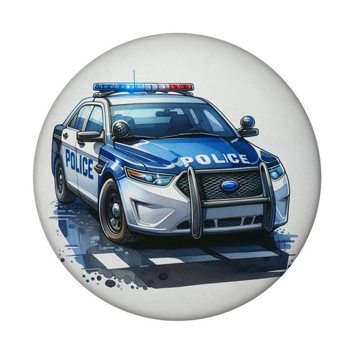 Polizeiauto mit blaulicht - mit,