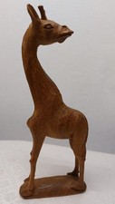 Deko Holzgiraffe Naturgetreu Handarbeit Sehr Guter Zustand.