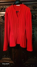Trachtenstrickjacke Damen i. mod. rot, ungetragen