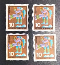 Briefmarke 4x  Hilfsdienste