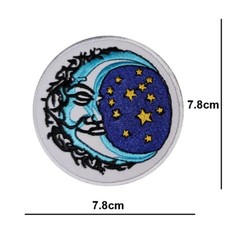 Bestickter Aufnäher Halbmond