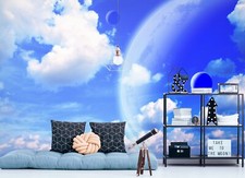 3D Blau Planet Q9032 Tapete