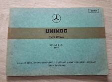 Mercedes Unimog Typ 403 + 406 Ersatzteilliste