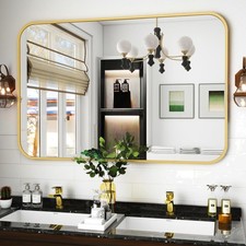 Gold Wandspiegel, 75x122 cm -