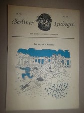Berliner Lesebogen DDR Nr
