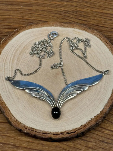 Vtg kette anhänger - anhänger, onyx