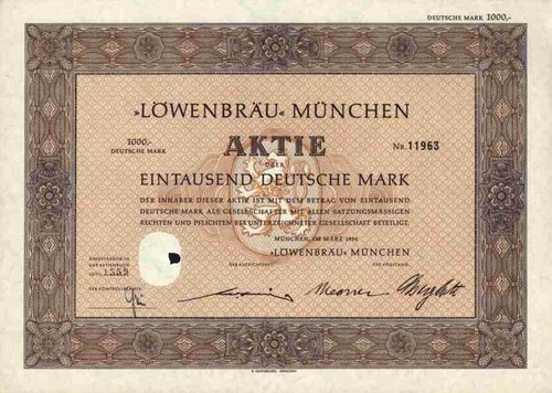 Löwenbräu münchen 1954 - löwenbräu,