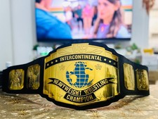 INTERCONTINENTAL HEAVYWEIGHT WRESTLING CHAMPIONSHIP BELT REPLICA TITLE 2MM BRASS