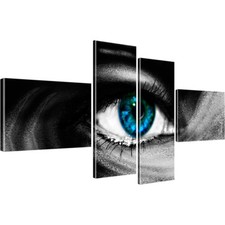 Abstrakt Auge Schwarz-Weiss