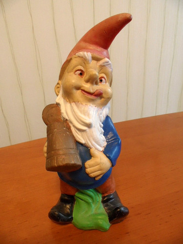 Gartenzwerg bierverkoster - gartenzwerg,