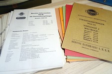 Konvolut 25x Körting Neckermann Service Anleitung f. Fernseher 50er 60er Jahre