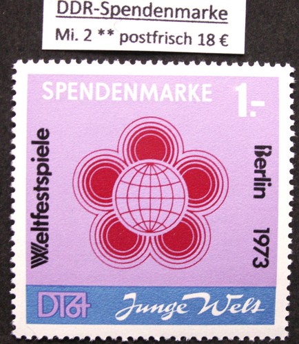 Ddr spendenmarke mit - ddr,