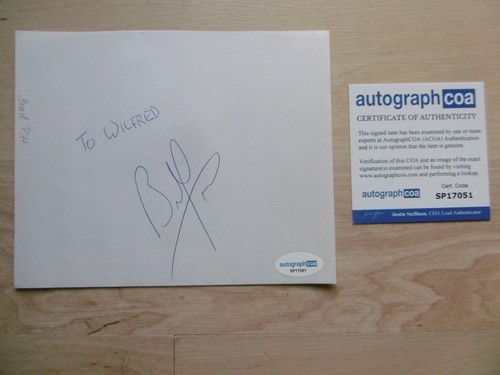Brad pitt autogramm - brad,