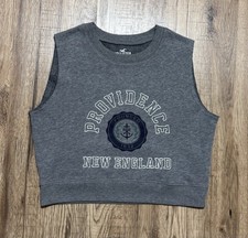 Hollister Crop Pullover Grau