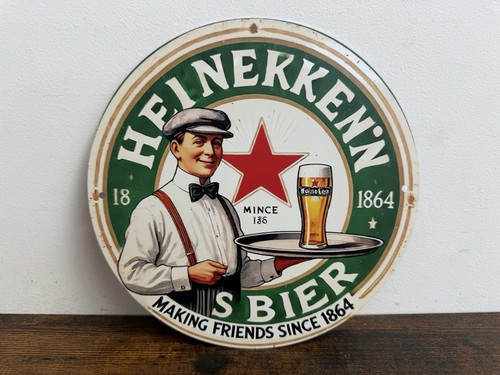 Heineken blechschild 20cm bier - blechschild,