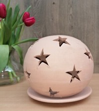 Windlicht m. Sterne ø 13 cm