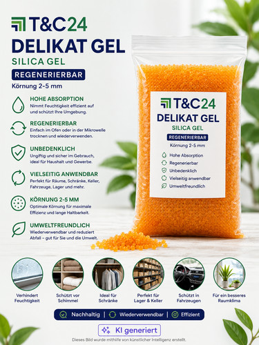 400g silica gel - 400g, orange