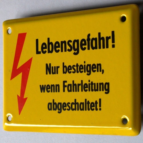 Lebensgefahr altes - =,