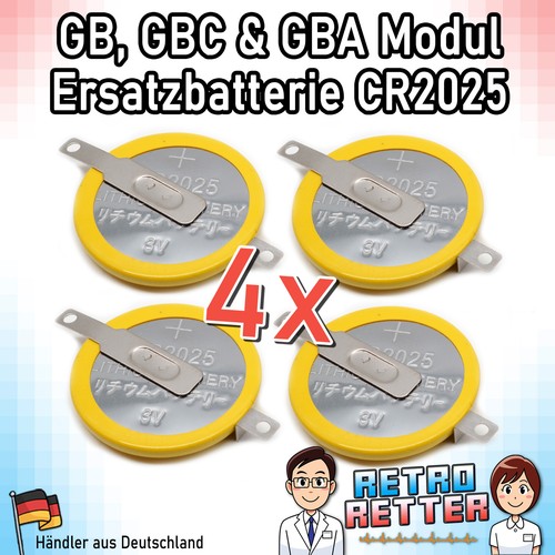Cr2025 batterie lötfahne - 4x,